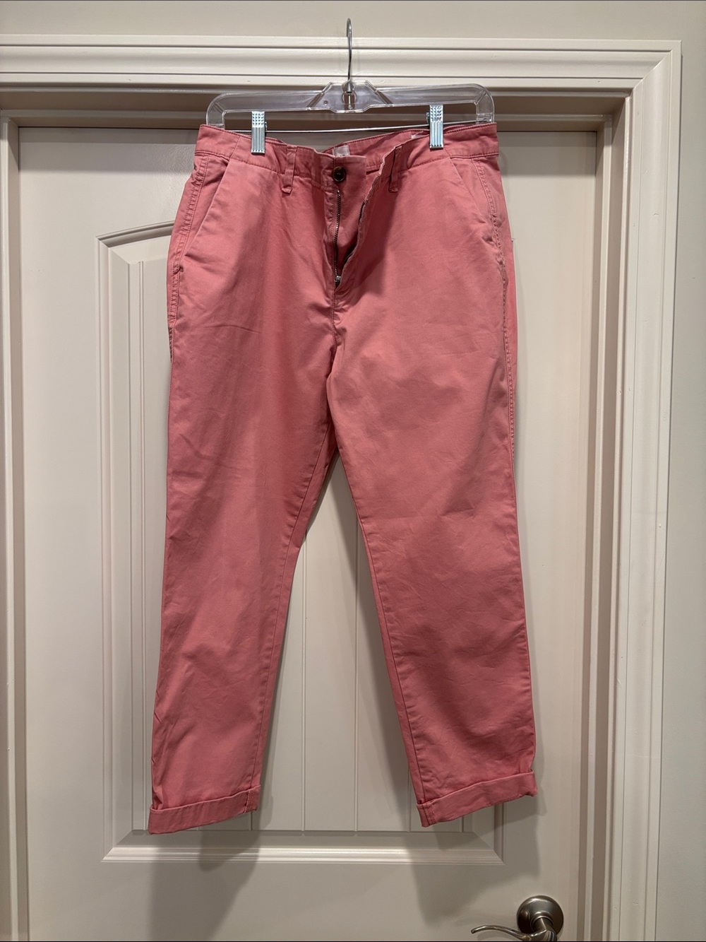GAP Girlfriend Khaki Pants — Dusty Coral